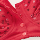 Soutien-gorge 100% coton à imprimé floral rouge