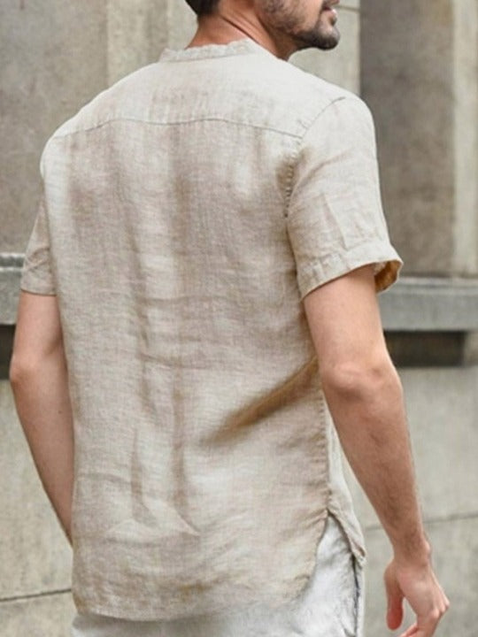 Chemise en lin respirant pour homme