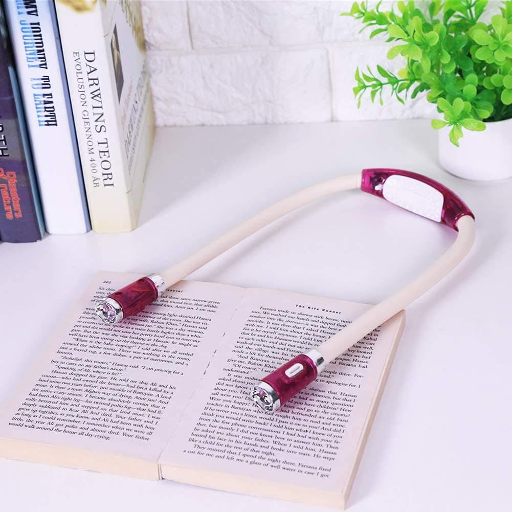 Lampe Flexible de Lecture tour de cou rose