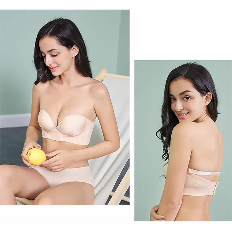 Soutien-gorge sans brettelles fermeture avant