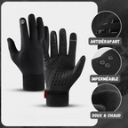 Gants Thermorégulateur tactiles noir