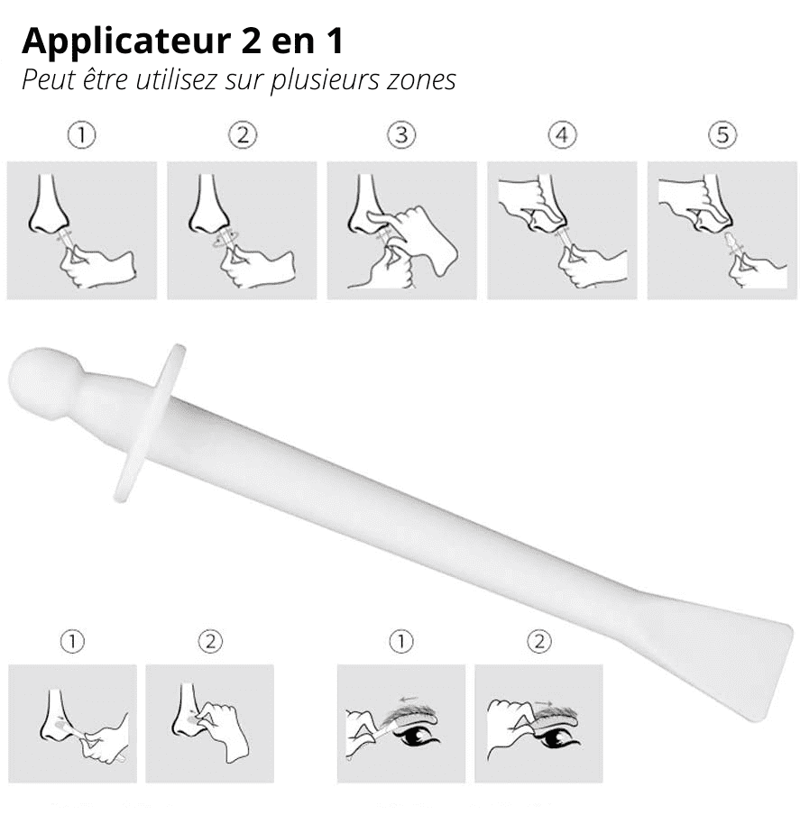 Kit Cire épilation nez et oreilles Instruction
