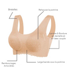 Lot de 3 Brassières Dentelle 5D sans couture caractéristiques