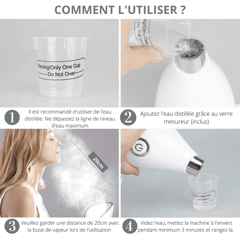 Sauna Facial nano-ionique
