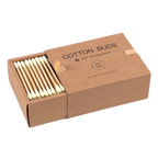 2x Cajas de hisopos de algodón de bambú