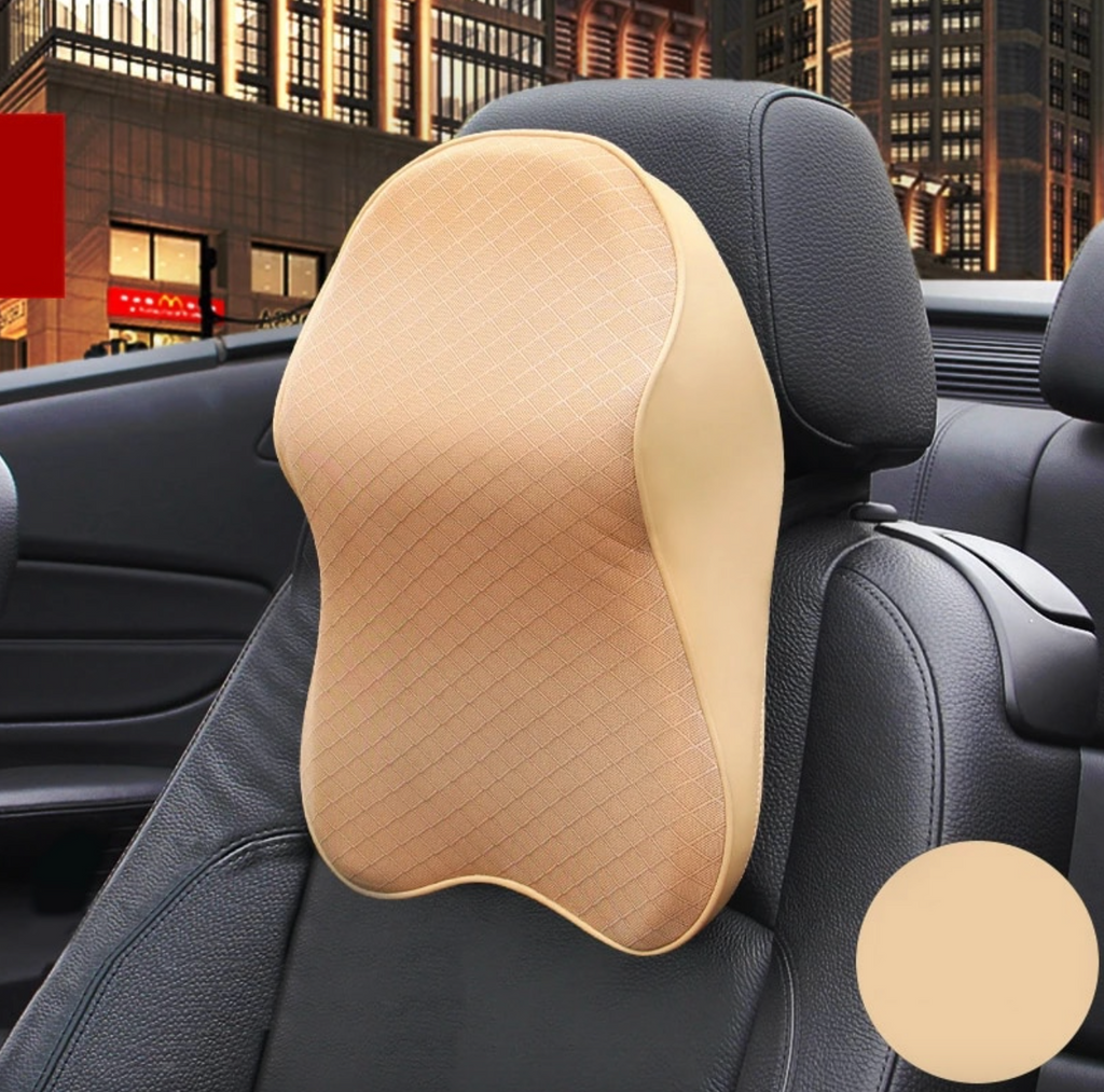 Oreiller grand confort pour la voiture, fixation appui-tête ou vitre par  ventouses