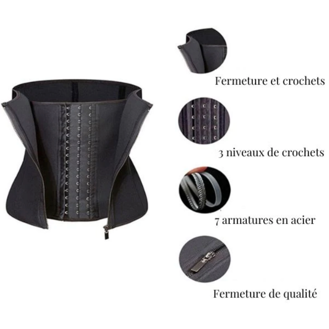 Ceinture corset de sudation sculptante La Boutique de la Sante