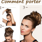 Chouchou effet faux chignon décoiffé