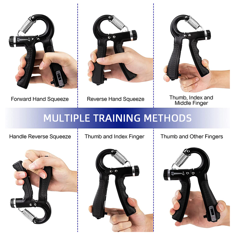 Musculation Main Hand Grip Exercice Portable Fitness Grip 10-40 Kg