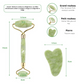 Coffret complet de massage : Rouleau pierre de jade et pierre gua sha