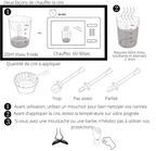 Kit Cire épilation nez et oreilles Instruction