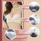 Soutien-gorge sans brettelles fermeture avant