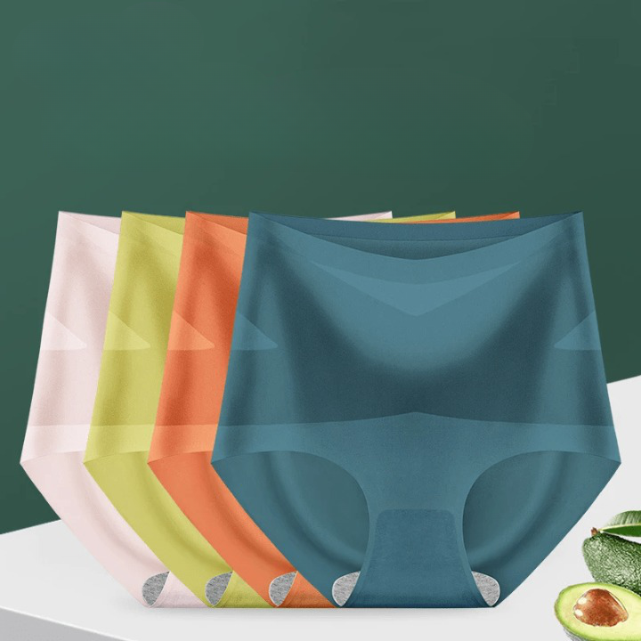 Lot de 3 Culottes gainantes sans couture en soie glacée