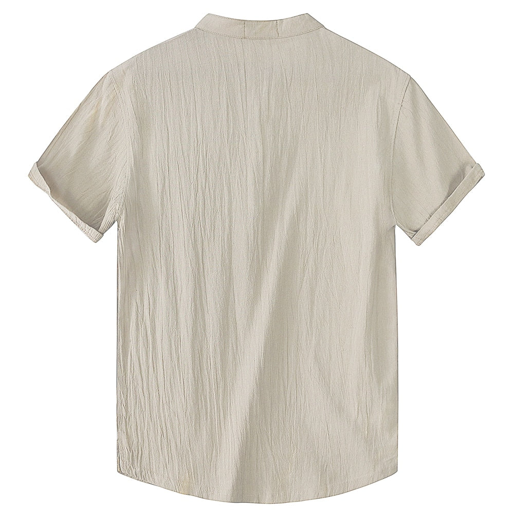 Chemise en lin respirant pour homme