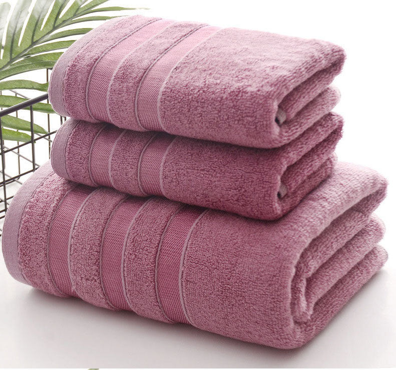 Set de 3 Serviettes en Bambou Rose