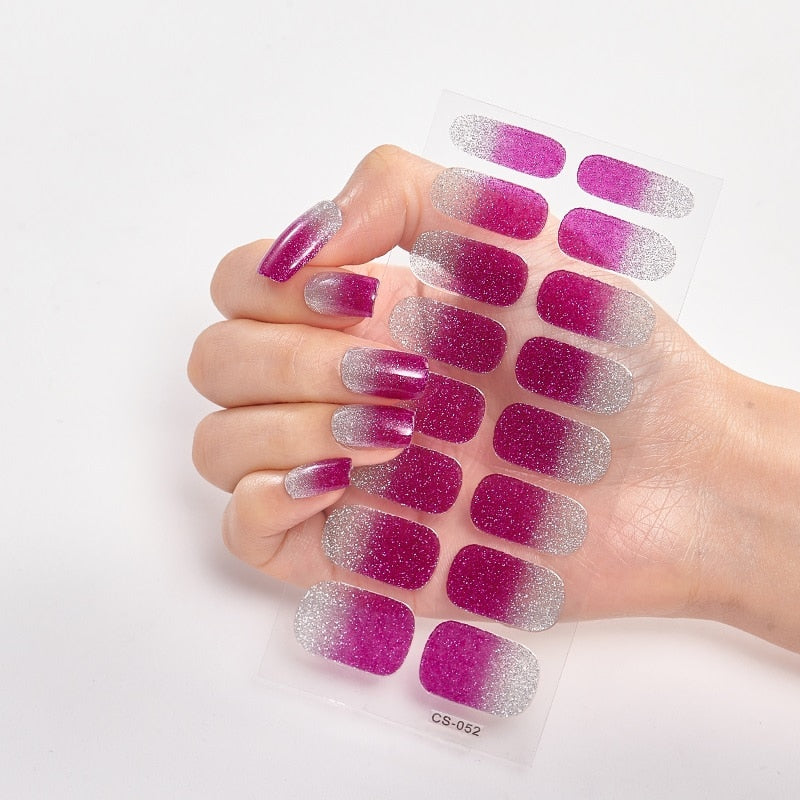 Nail Patchs : Set de vernis autocollants