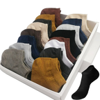 Lot de 10 paires de socquettes d'été en fibre de bambou
