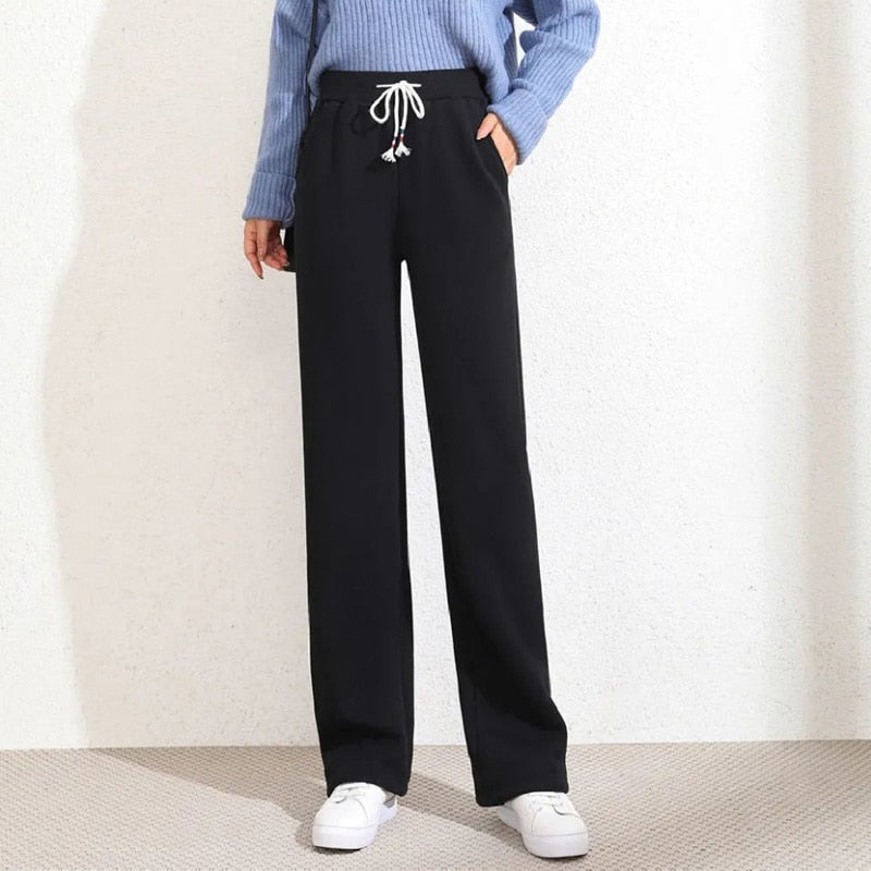 Pantalon ample pour femme doublure polaire - La Boutique de la Santé
