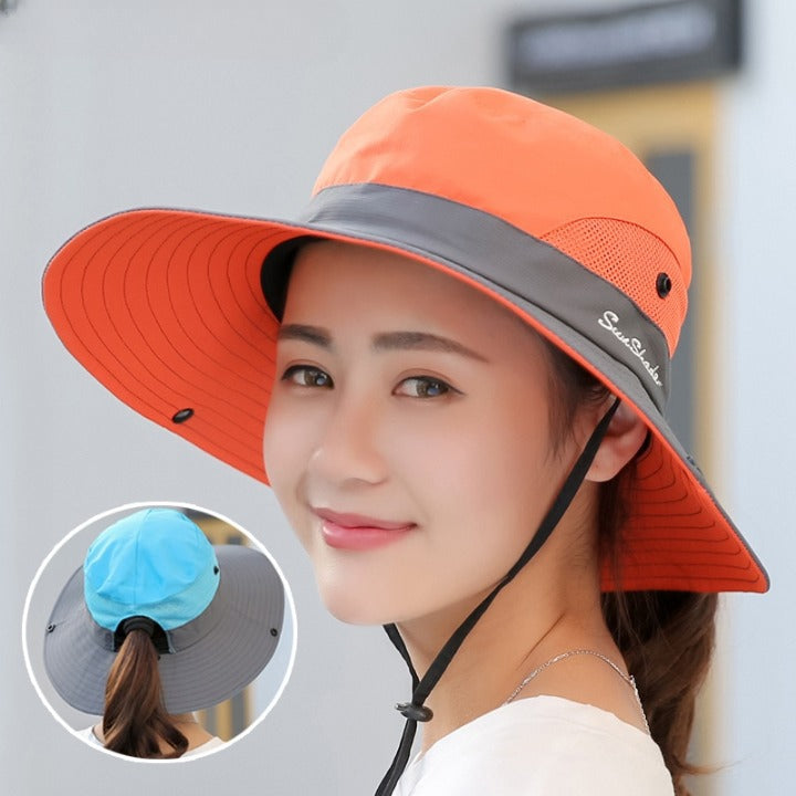 Chapeau anti-UV pliable pour femme