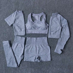 Ensemble de sport 5PCS pour Femme gris