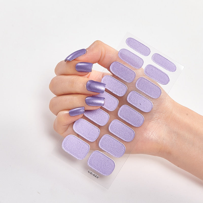 Nail Patchs : Set de vernis autocollants