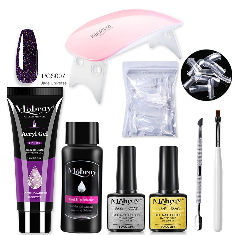Kit Complet débutant faux ongles en PolyGel - Lampe OFFERTE