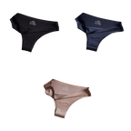 Lot de 3 Culottes en soie glacée 100% invisibles