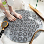 Tapis de bain massant gris