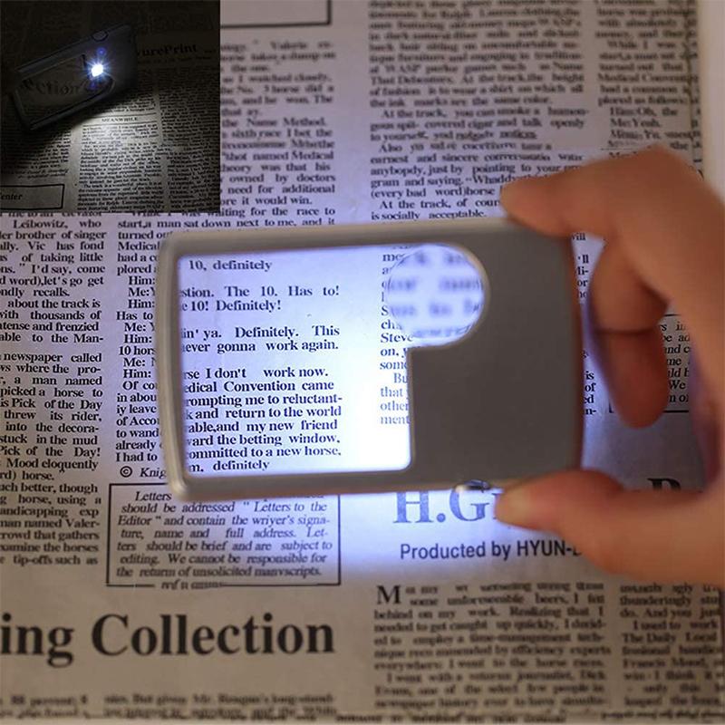 Mini loupe de lecture avec lumière LED