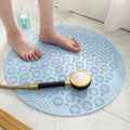 Tapis de bain massant bleu