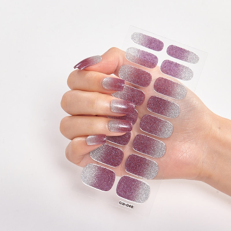 Nail Patchs : Set de vernis autocollants
