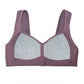 Soutien-gorge 100% coton à imprimé floral prune
