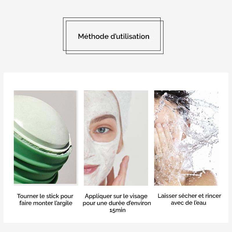 Masque d'argile en stick