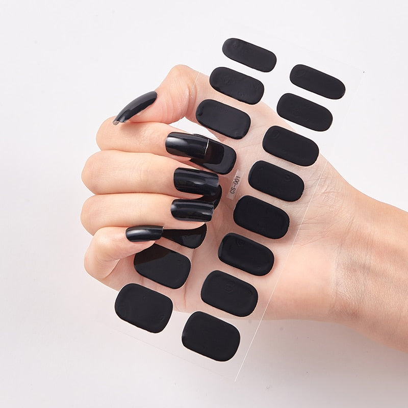 Nail Patchs : Set de vernis autocollants