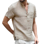 Chemise en lin respirant pour homme