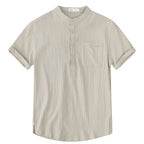 Chemise en lin respirant pour homme
