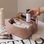 Trousse de voyage en cuir - Grande Capacité