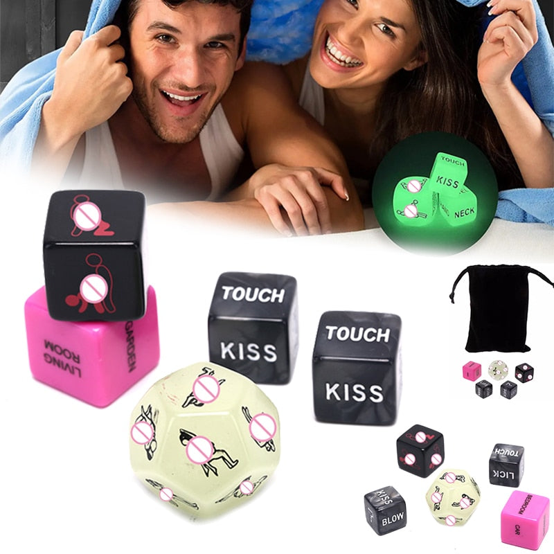 Jeux De Couple 2 Paires De Dés Coquins Pour Couple - Jeu Adulte Amusant Jeux De Couple 2 Paires De Dés Coquins Pour Couple - Jeu Adulte Amusant