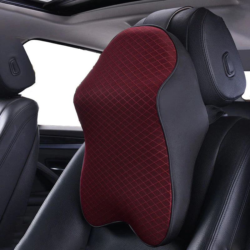 Appui-tête de voiture - Coussin de siège de voiture pour conducteur,  passager, coussin de nuque en mousse à mémoire de forme, confortable, noir  