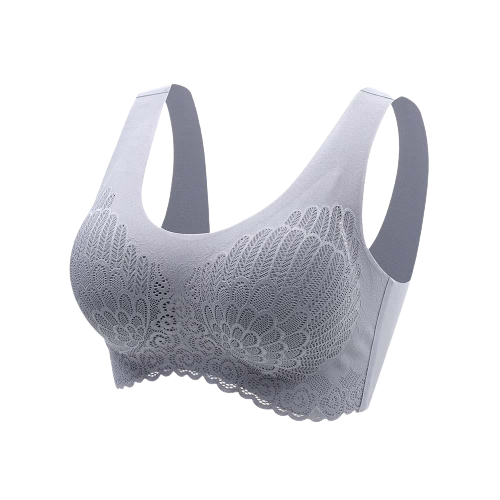 Lot de 3 Brassières Dentelle 5D sans couture Gris