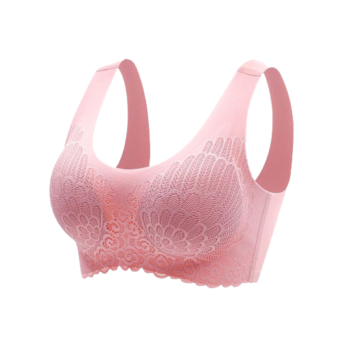 Lot de 3 Brassières Dentelle 5D sans couture Rose