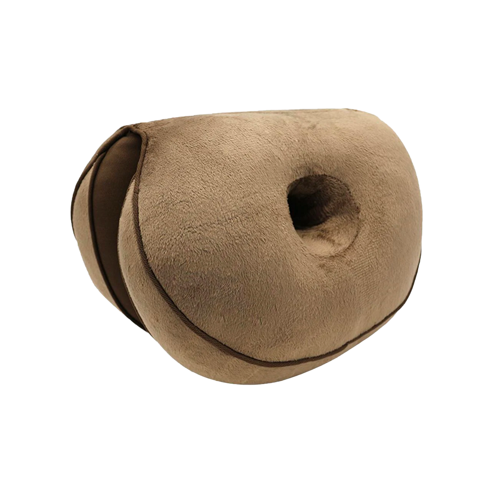Coussin Double Confort+ marron