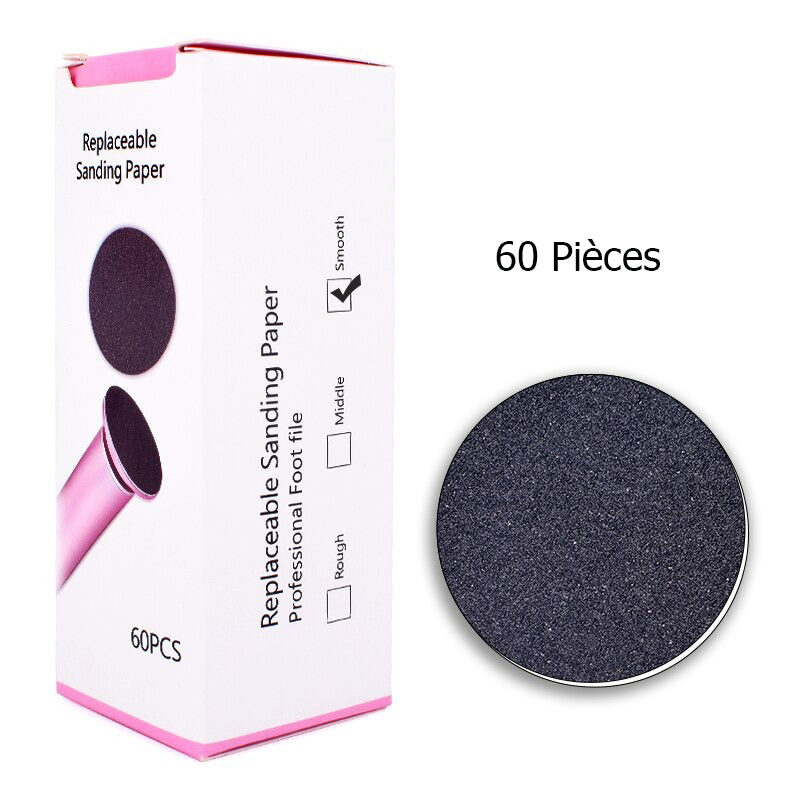 Lot de 60 disques pour râpe à pieds