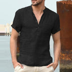 Chemise en lin respirant pour homme