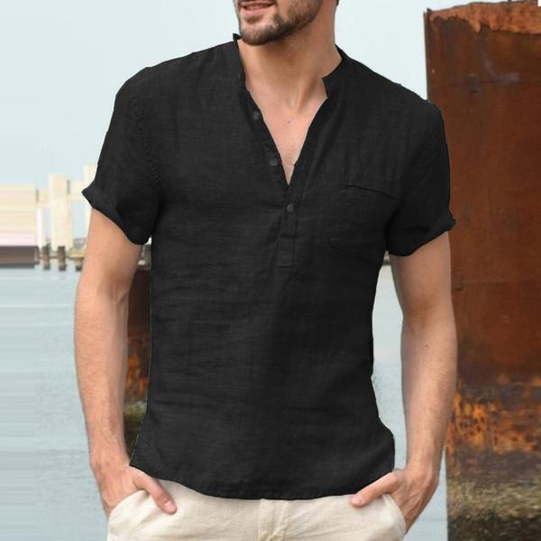 Chemise en lin respirant pour homme