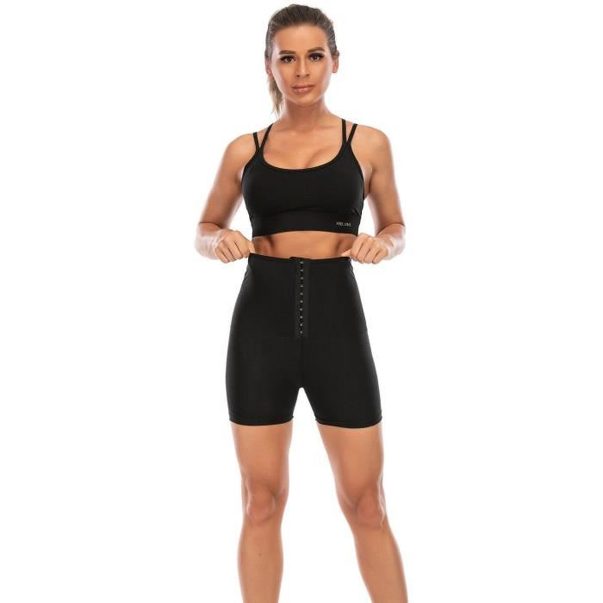 Short De Sudation Pour Femme - Legging Taille Haute En Néoprène - Pour Sport, Yoga, Perte De Poids - Gainant Thermique