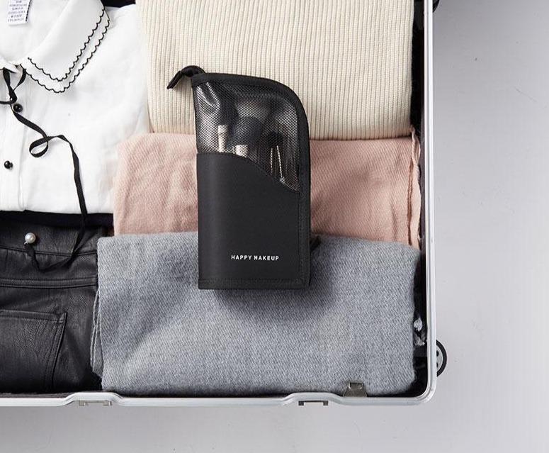 Trousse pour Pinceaux Pliable Noir