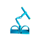 Rameur élastique multifonctionnel bleu