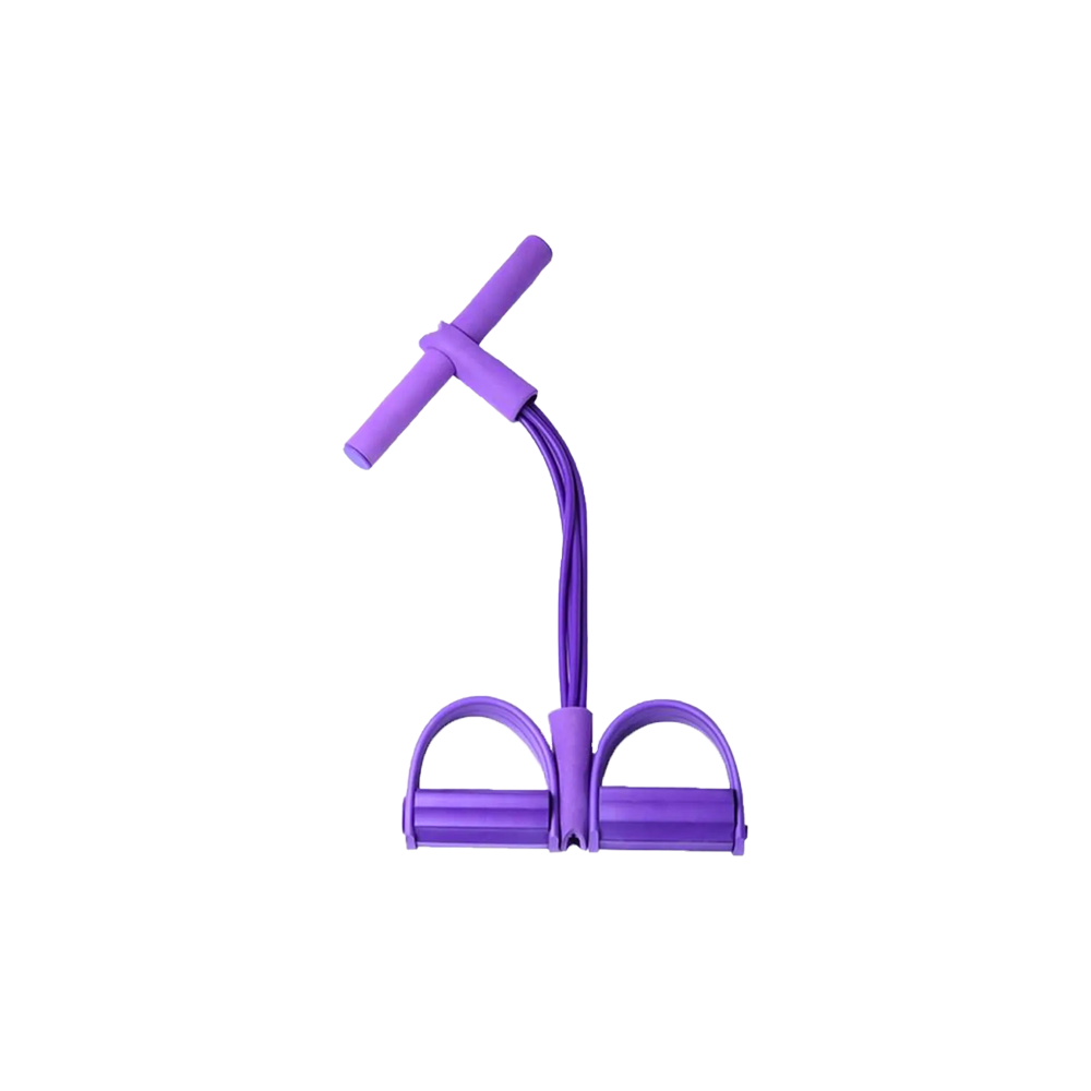 Rameur élastique multifonctionnel violet