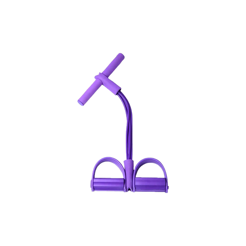 Rameur élastique multifonctionnel violet
